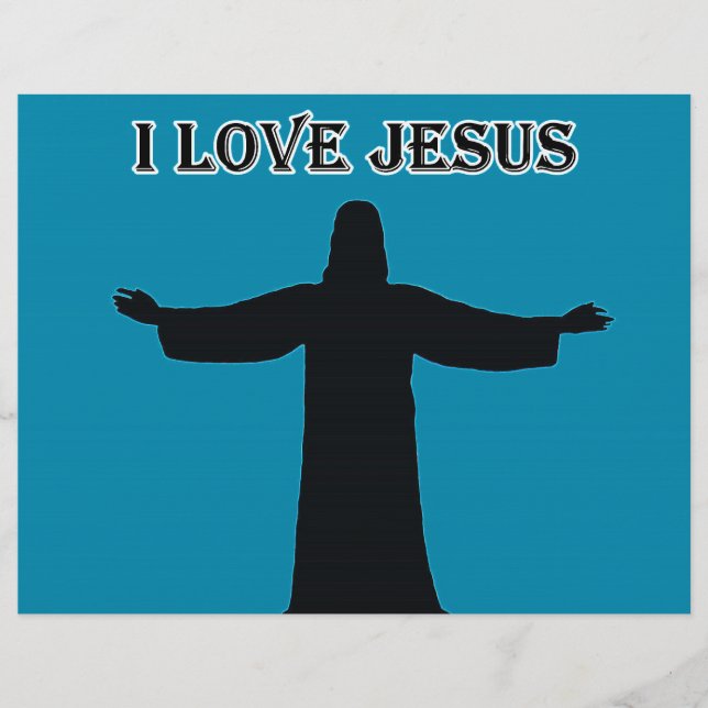 Papel timbrado eu amo jesus (Frente)