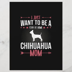 Papel Timbrado Eu Só Quero Ficar Em Casa Cachorro Chihuahua Mãe