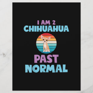Papel Timbrado Eu Sou 2 Chihuahua No Passado Do Cachorro Normal,