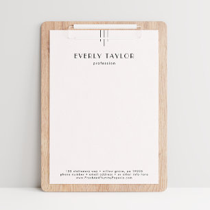 Papel Timbrado EVERLY Art Deco Empresa Profissional Negócios