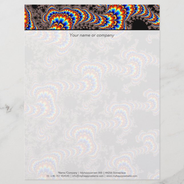 Papel Timbrado Execução de cores - Arte frontal (Frente)