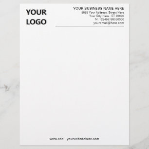 Papel Timbrado Exemplo de Cabeçalho de Carta da Empresa de Materi
