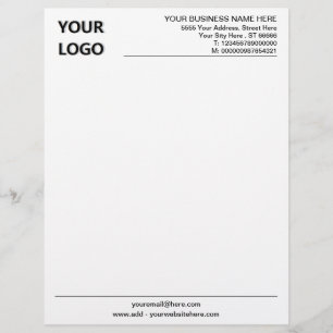 Papel Timbrado Exemplo de Letterhead de Sua Marca Personalizada