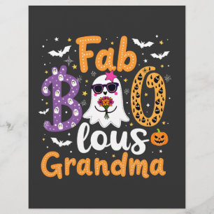 Papel Timbrado Faboolus vovó Spooky Ghost Halloween