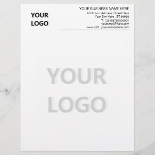 Papel Timbrado Faça o Upload do Seu Logotipo Adicionar Texto Info