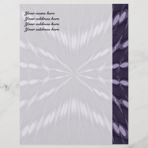 Papel Timbrado Fantasia Roxa Cabeçalho de Carta Personalizado