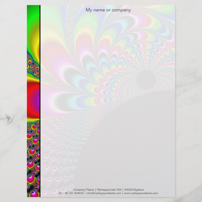 Papel Timbrado Fanyc - Mandelbrot Fractal Art (Frente)