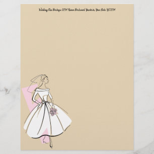 Papel Timbrado Fashion Bride Endereço letal neutro no topo