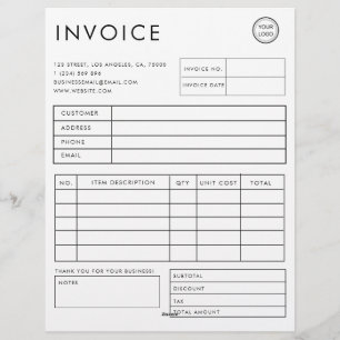 Papel Timbrado Fatura Comercial Personalizada Profissional