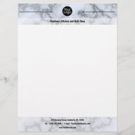 Papel Timbrado Faux Silver Cinza Marble