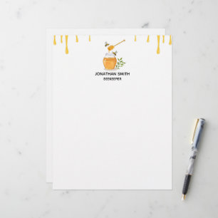 Papel Timbrado Fazenda de Mel Orgânico Moderno