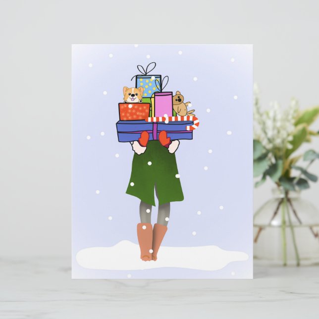Papel Timbrado Feliz Natal (Em pé/Frente)