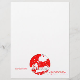 Papel Timbrado Feliz Natal Papai Noel Personalizado Letterhead