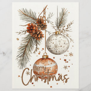 Papel Timbrado Feliz Natal Rustic Saudação