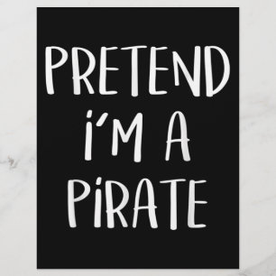 Papel Timbrado Fingir que sou um Dia de as Bruxas engraçado de fa