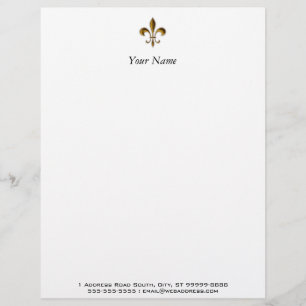 Papel Timbrado Flor de lis