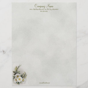 Papel Timbrado Flor de Maçã Antiga
