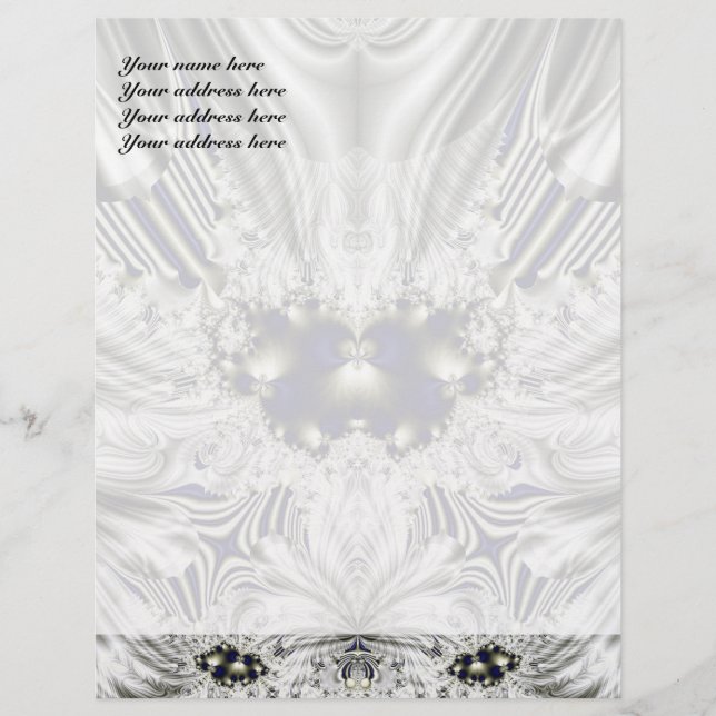Papel Timbrado Flor Negra (Frente)