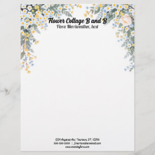 Papel Timbrado Flores Campestres
