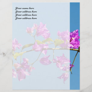 Papel Timbrado Flores de Bougainvillea