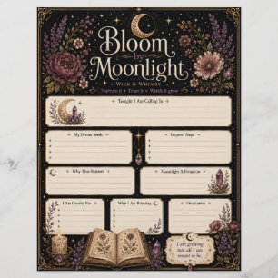 Papel Timbrado Folha de Manifestação Bloom by Moonlight