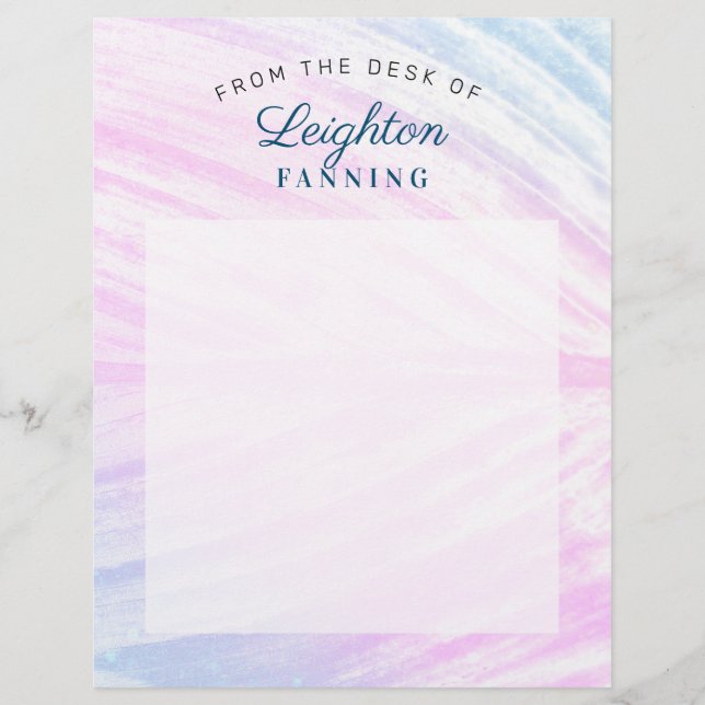 Papel Timbrado Folha Tropical Pintada (Frente)