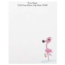 Folheto Rosa Flamingo Personalizado