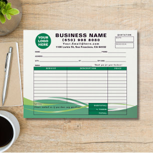 Papel Timbrado Formulário de Quitação de Recibo de Venda Serviço