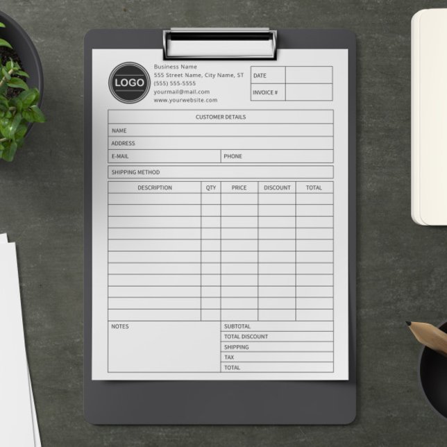 Papel Timbrado Formulário de Vendas Comerciais de NFFs Recebiment (Criador carregado)