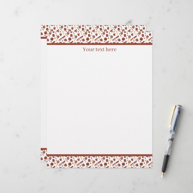 Papel Timbrado Fornecedores de negócios de amantes de Chocolate e (Frente/Verso In Situ)