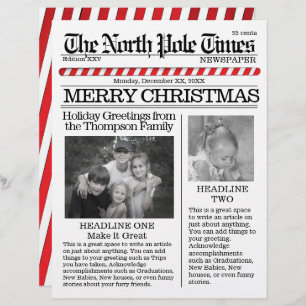 Papel Timbrado Foto Colagem de Papais noeis do Polo Norte Diversã