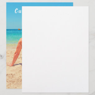 Papel Timbrado Foto e texto personalizados - seu próprio Design 