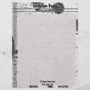 Papel Timbrado Fotografia Latido de Árvore de Soma Branca com Te