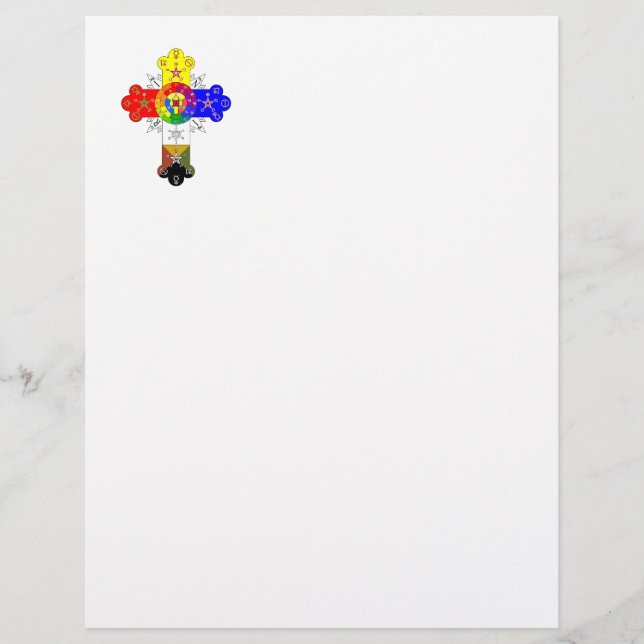Papel Timbrado Freemasonic Rosy Cross (Frente)