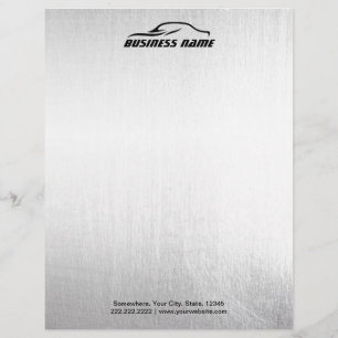 Papel Timbrado Fundo profissional do metal do auto carro