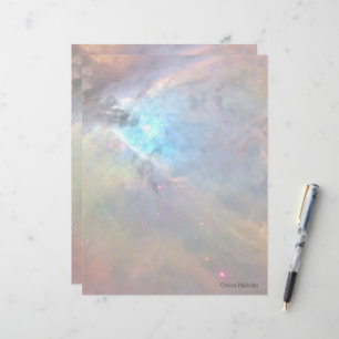 Papel Timbrado Galáxia Espacial da Nebulosa Orion