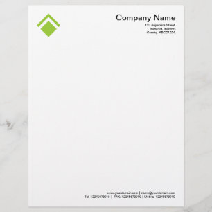 Papel Timbrado Geométrico 01 - Verde Marciano