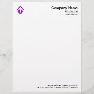 Papel Timbrado Geométrico 03 - Roxo