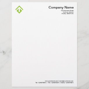 Papel Timbrado Geométrico 03 - Verde marciano