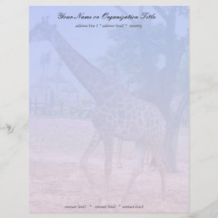 Papel Timbrado girafa