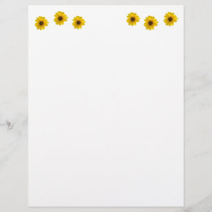 Papel Timbrado Girassol com iluminação traseira (Helianthus)