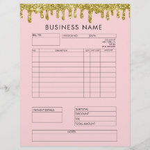 Glitter Glitter Dourado Fatura Letra para Pequenas