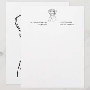Papel Timbrado Grande Dane Estrelas e Diversão
