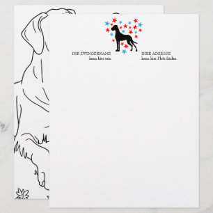 Papel Timbrado Grande Dane Estrelas e Diversão
