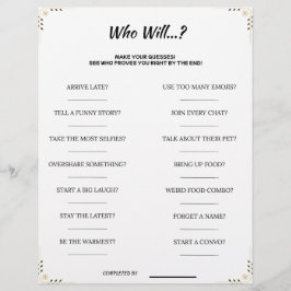 Papel Timbrado Guess Who Game – Funny & Cute Printable Party Acti