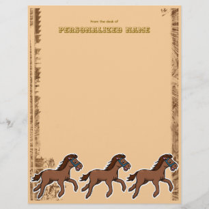 Papel Timbrado Harry Horse Rustic Unline