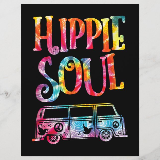 Papel Timbrado Hippie Tie Dye Van Hippie Soul (Frente)