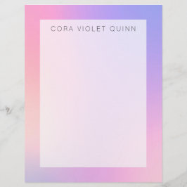Papel Timbrado Holographic Ombre Letterhead