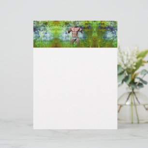 Papel Timbrado Homem sexy muscular branco de SlipperyJoe, alto-fa