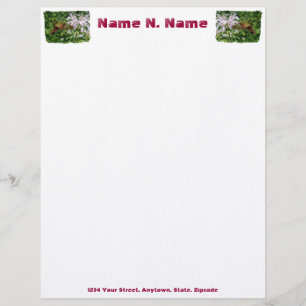 Papel Timbrado Hummingbird Clear Wing Moth Lethead